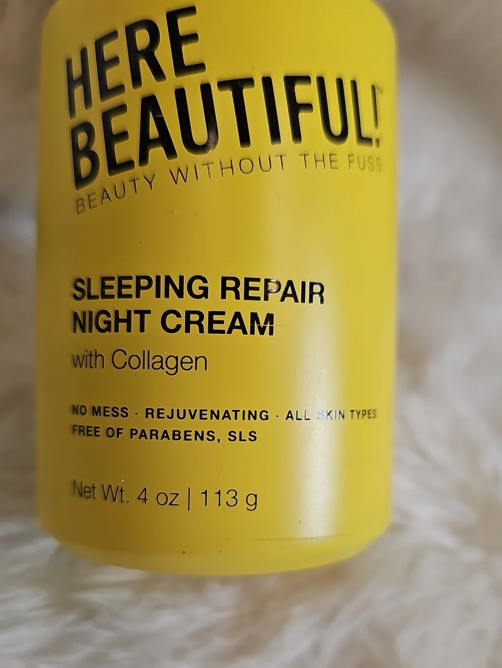 Here Beautiful Sleeping Repair Night Cream with Collagen 4 oz NWT